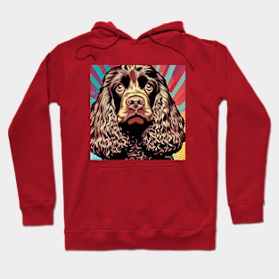 Chocolate Spaniel Pop Art Hoodie